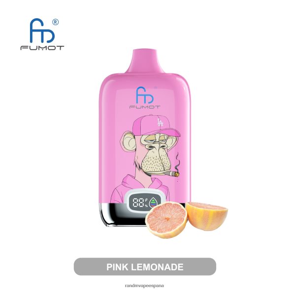 RandM Tornado España | limonada rosa Fumot Original RandM Digital Box Dispositivo de vapeo con pantalla de líquido y batería 12000 RRBBN811