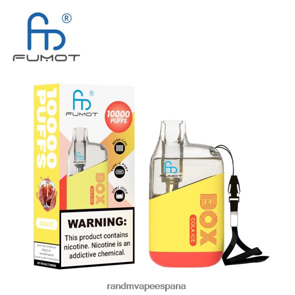 Fumot RandM Vape | hielo de cola Fumot Original RandM Tornado Box Dispositivo vapeador con control de flujo de aire 10000 1 ud. RRBBN8100