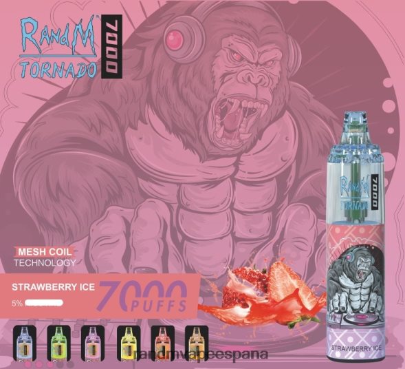 RandM Tornado España | algodón de azúcar RandM Tornado Dispositivo vapeador con control de flujo de aire 7000 1 ud. RRBBN8181