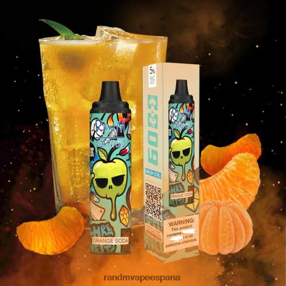 RandM Vape España | menta fresca RandM Tornado Dispositivo vape pod con control de flujo de aire 6000 1 pieza RRBBN8282