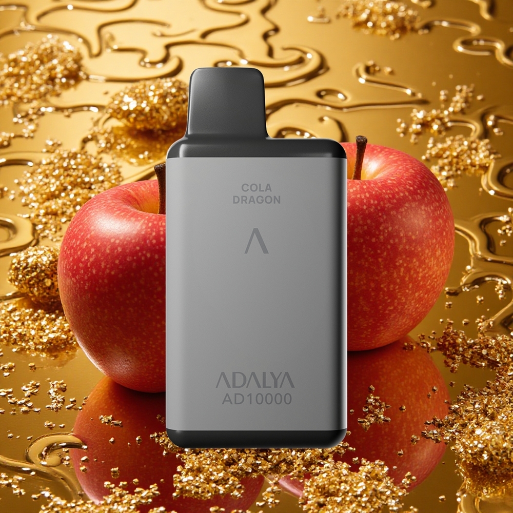 Adalya AD 10000 Puffs Dos Manzanas Gris Espacial USB-C