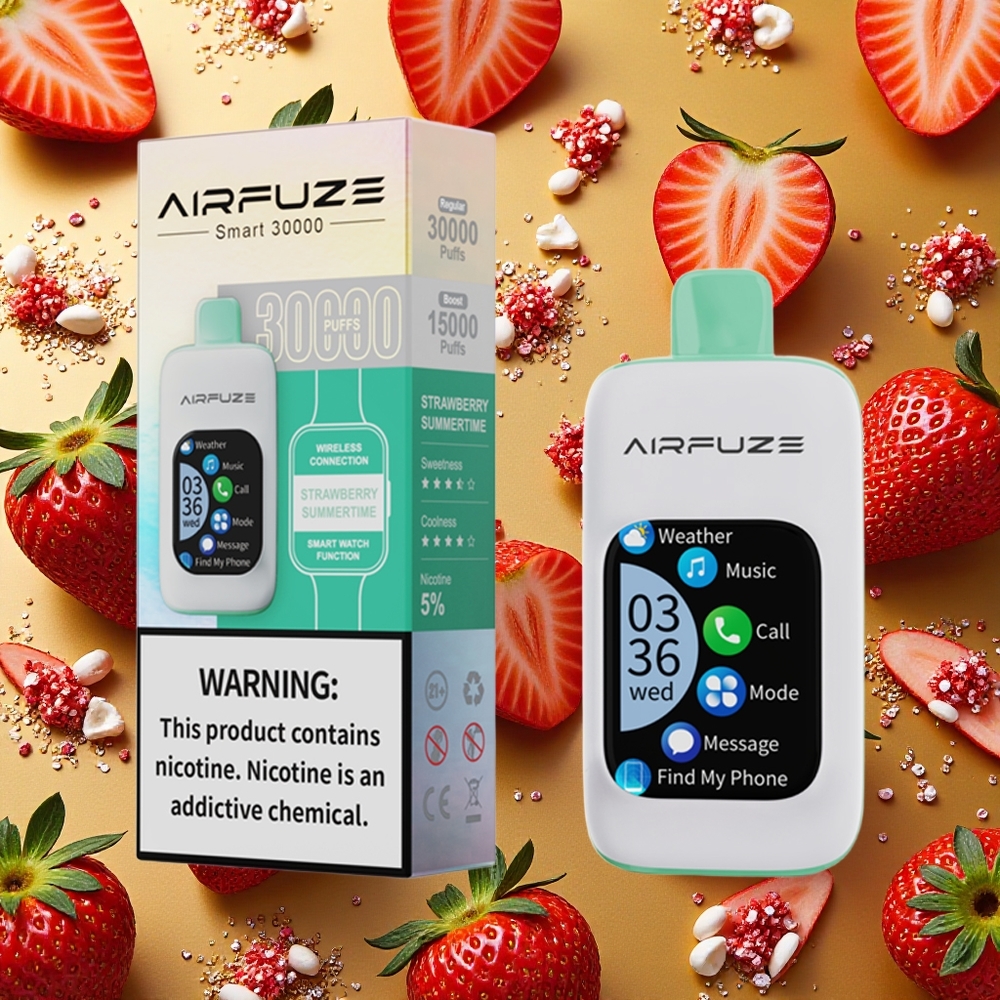 AirFuze Smart 30000 Puffs Fresa Verano Pod Recargable Tipo-C