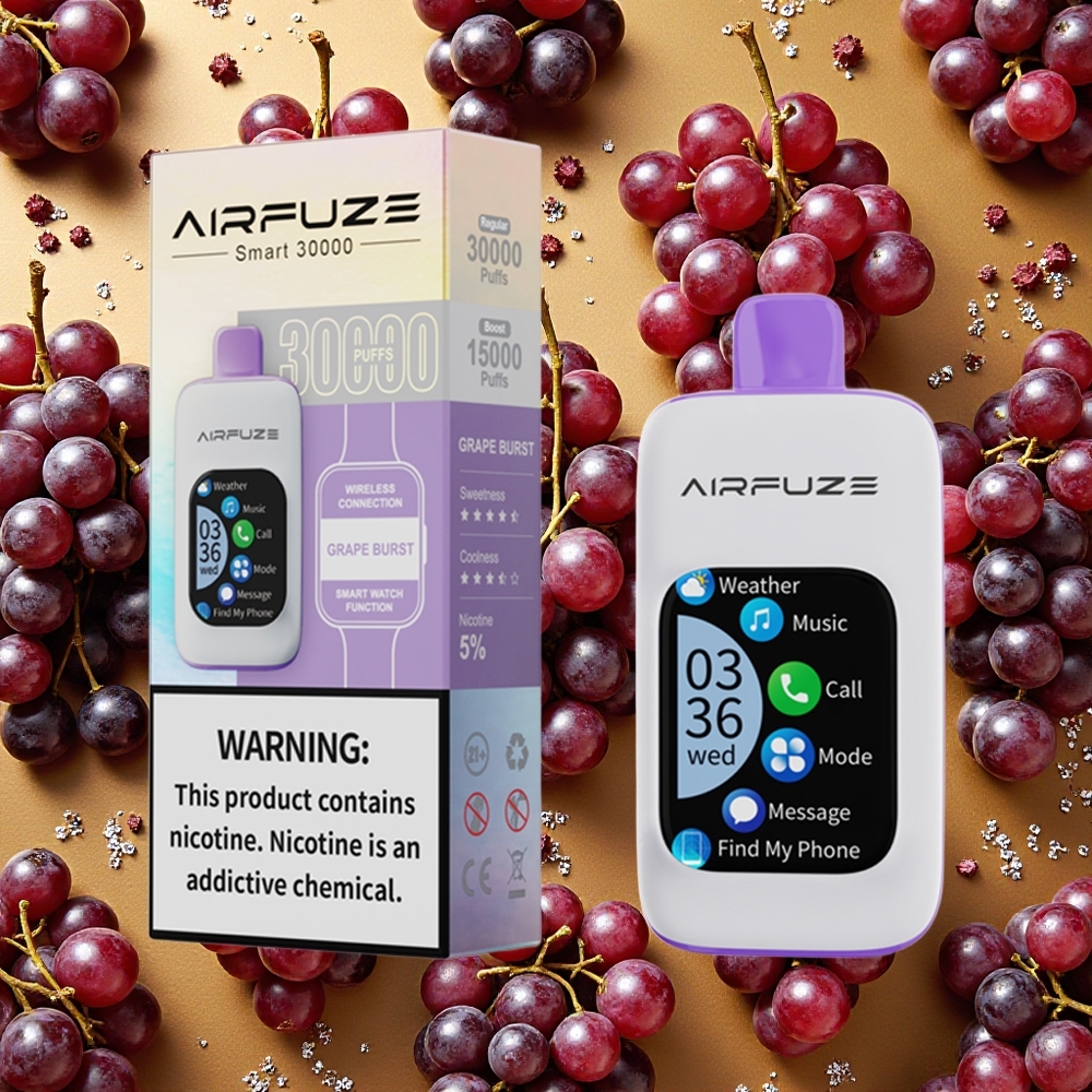 AirFuze Smart 30000 Puffs Pod Desechable 5% Nicotina Uva Explosiva