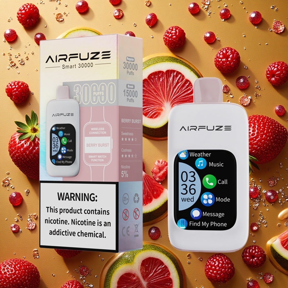 AirFuze Smart 30000 Puffs Pod Desechable Explosión de Bayas Pantalla Táctil