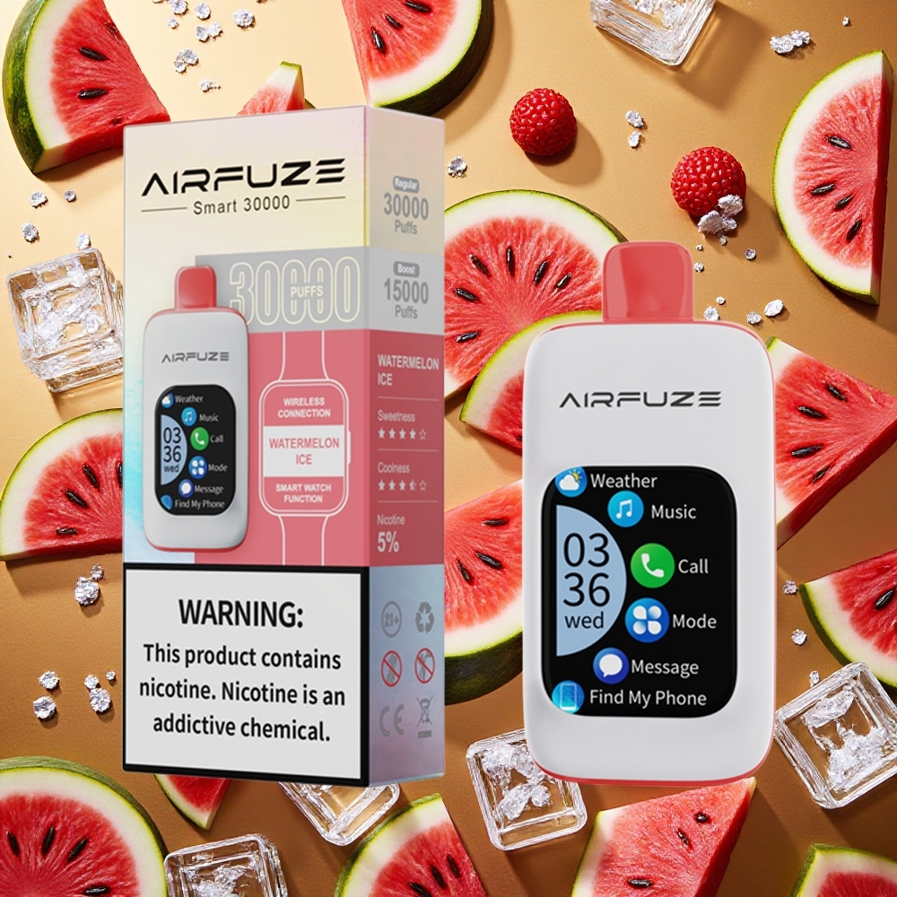 AirFuze Smart 30000 Puffs Pod Desechable Sandía Hielo Pantalla Táctil