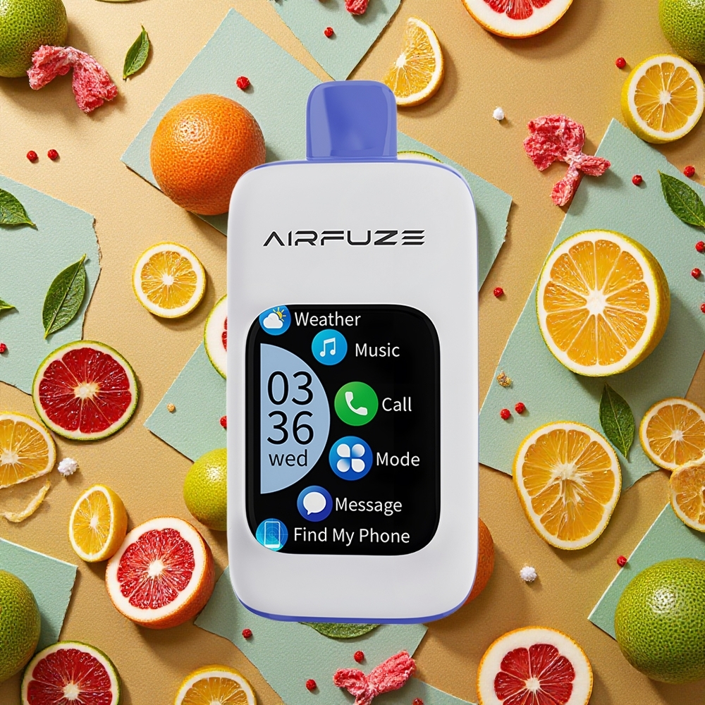 AirFuze Smart 30000 Puffs Pod Electrónico Menta Miami Pantalla Táctil