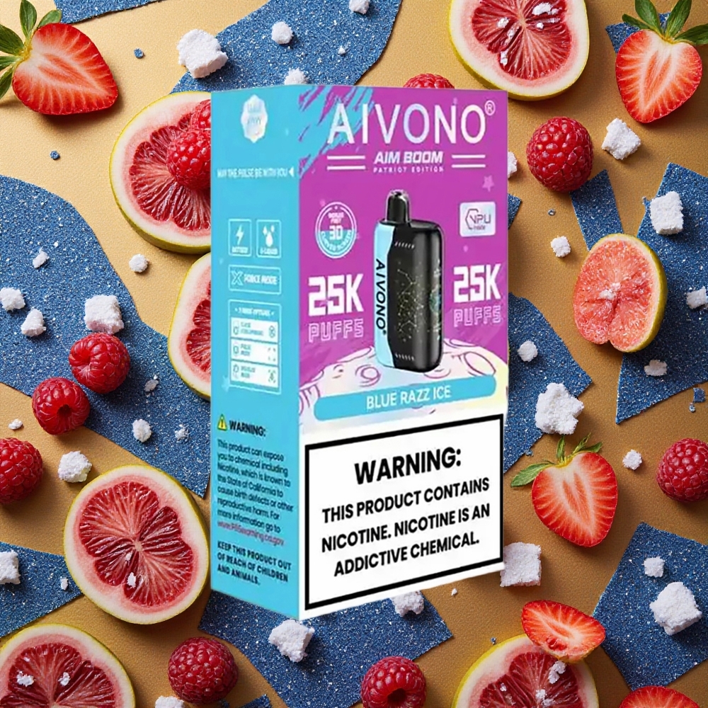Aivono Aim Boom 25000 Puffs 28ml Azul Frambuesa Hielo