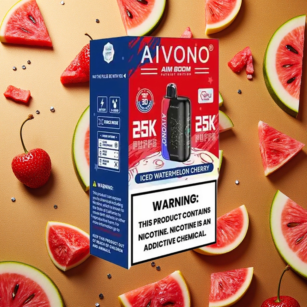 Aivono Aim Boom 25000 Puffs Sandía Cereza Helada 28ml 650mAh