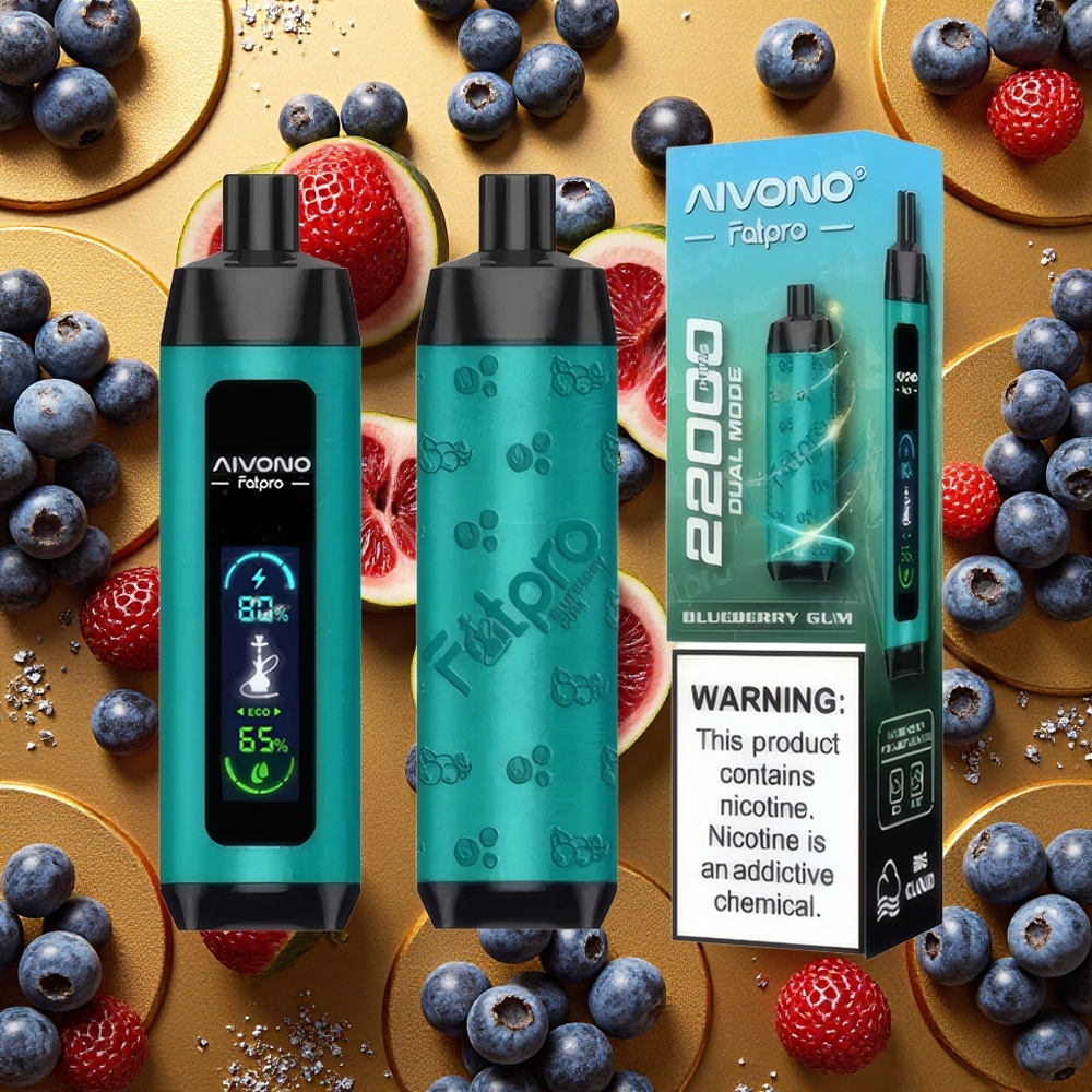 Aivono Aim Fatpro 22000 Puffs Arándano Azul 10 Sabores Recargable