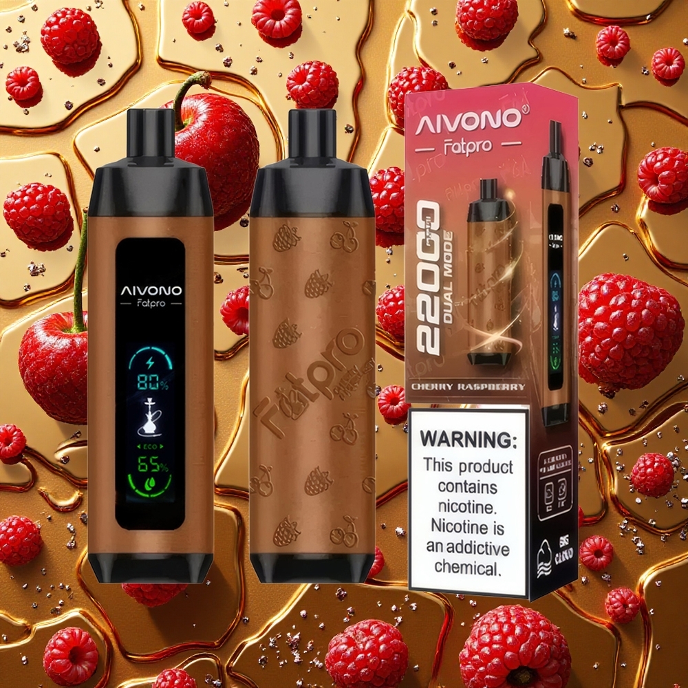 Aivono Aim Fatpro 22000 Puffs Cereza Frambuesa 28ml 0% 2% 3% 5% Nicotina