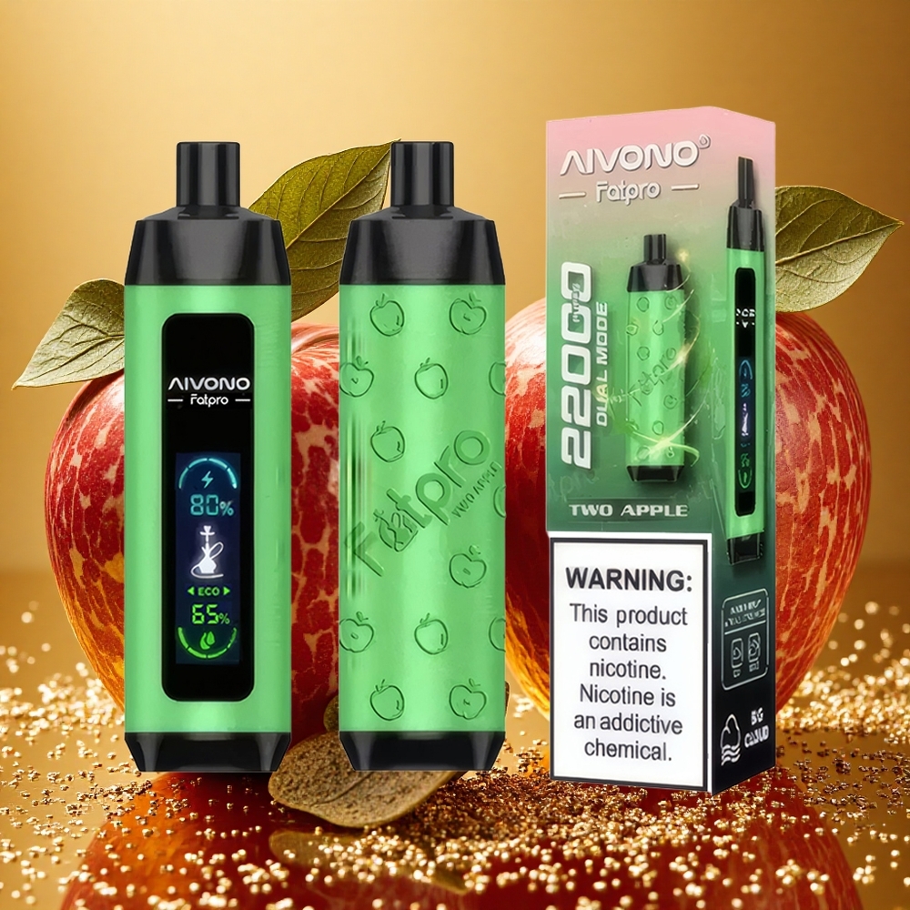 Aivono Aim Fatpro 22000 Puffs Dos Manzanas 28ml 600mAh Recargable