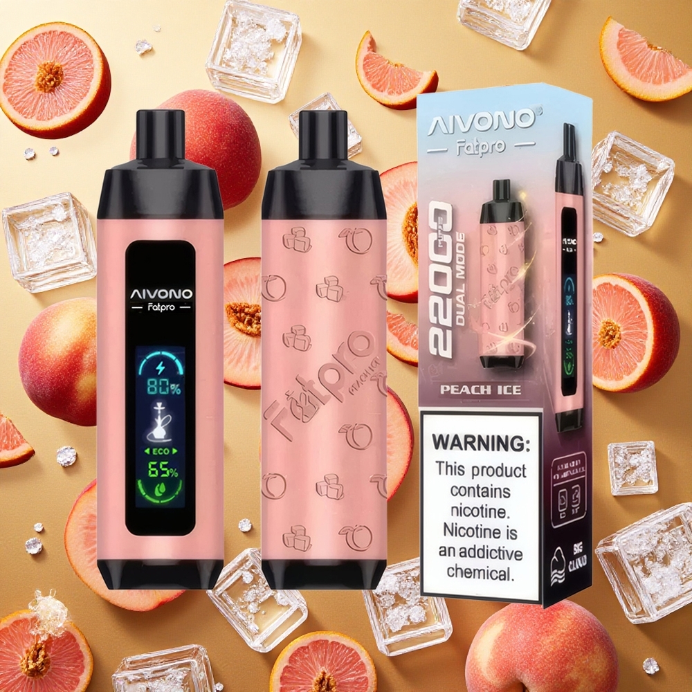 Aivono Aim Fatpro 22000 Puffs Melocotón Hielo 28ml Recargable
