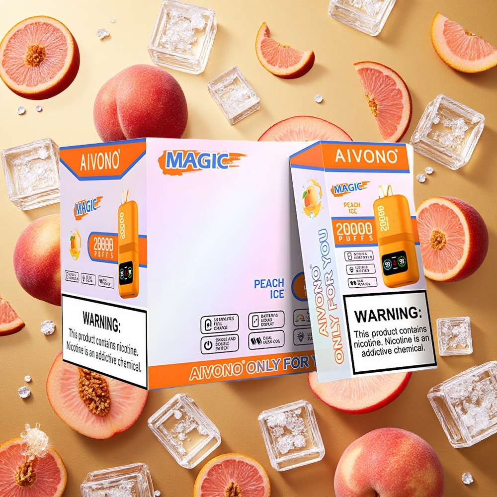Aivono Aim Magic 20000 Puffs Durazno Hielo Dual Mesh Recargable
