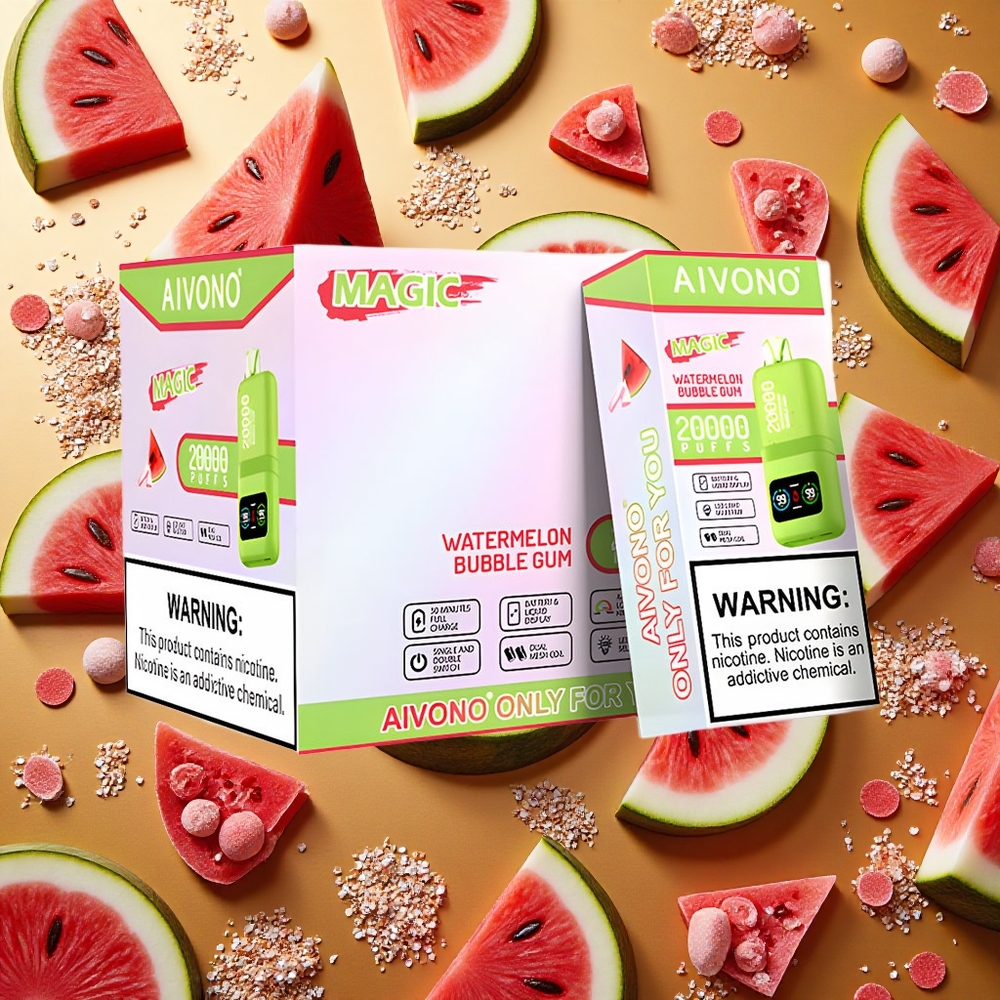 Aivono Aim Magic 20000 Puffs Sandía Chicle Recargable LCD