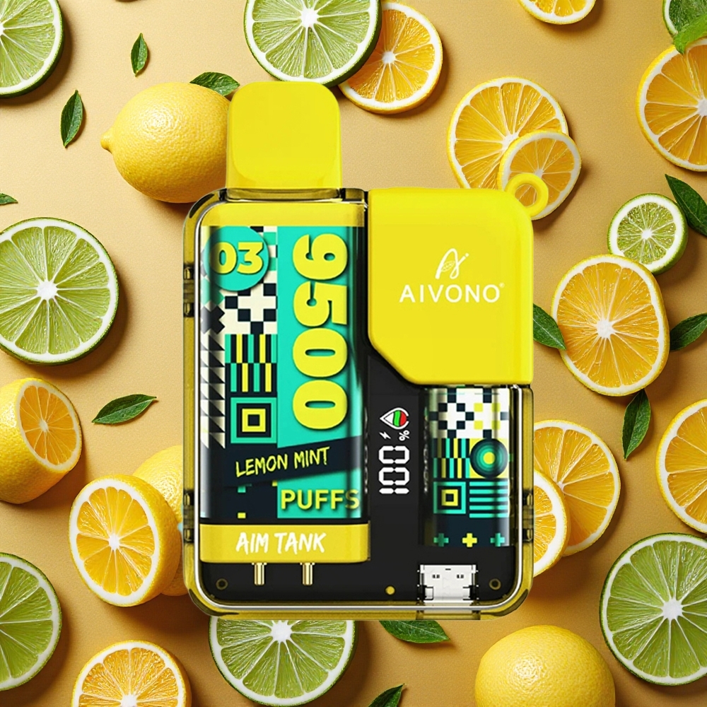 Aivono Aim Tank 9500 Puffs Limón Menta 18ml 650mAh