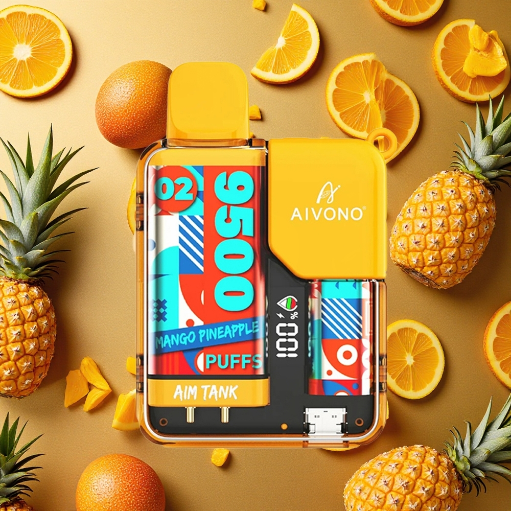 Aivono Aim Tank 9500 Puffs Mango Piña 18ml LCD 0% 2% 3% 5% Nicotina