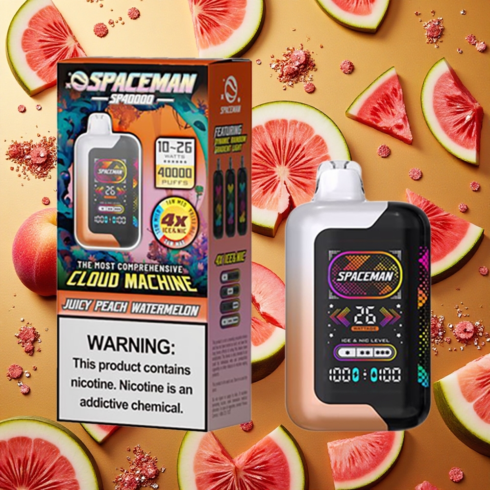 SMOK SPACEMAN SP40000 Melocotón Jugoso y Sandía Vape Desechable 20ml 1000mAh