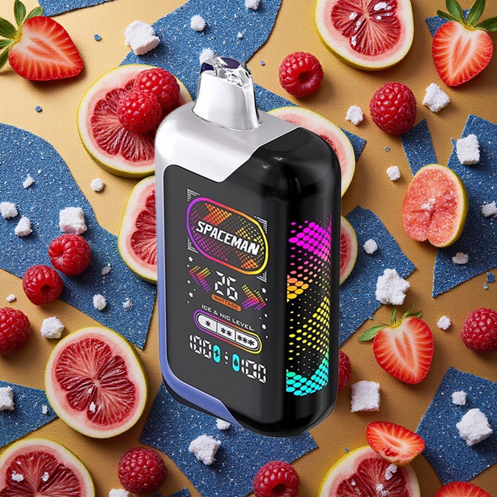 SMOK SPACEMAN SP40000 Vape Desechable 40000 Puffs Arándano Azul Hielo Pantalla LED