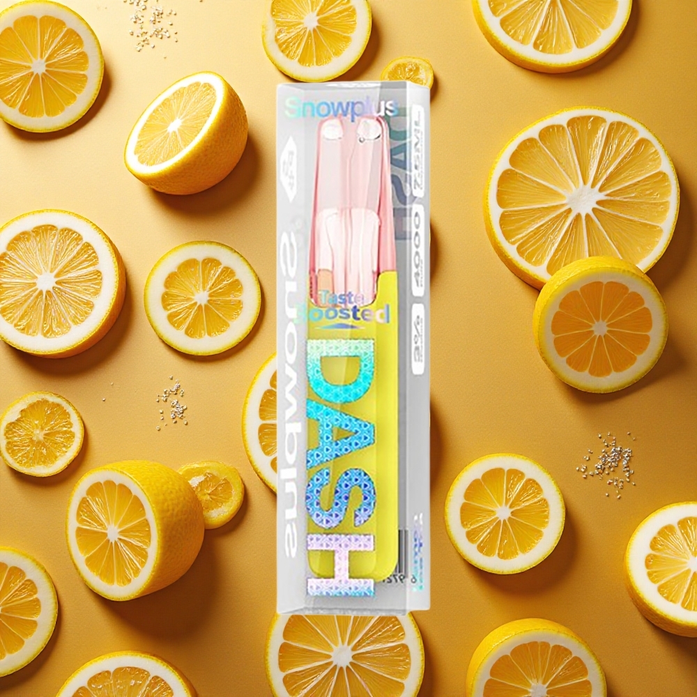 Snowplus Dash 4000 Puffs Dispositivo Desechable Té Helado de Limón Cerámico 7.5ml