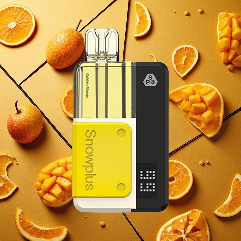 Snowplus Swift 5000 Puffs Pod Kit Mango Dorado 1000 mAh Dual Mesh