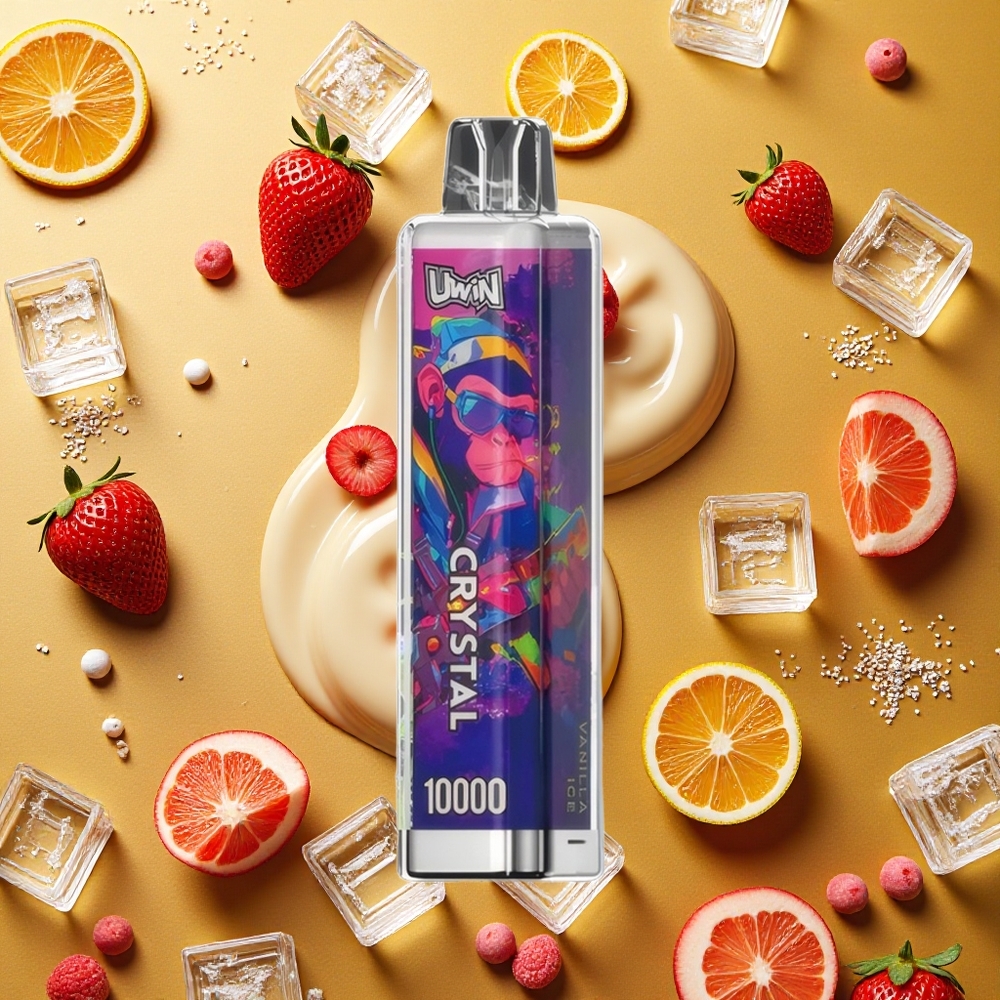UWIN Crystal 10000 Puffs Vainilla Hielo 18ml RGB