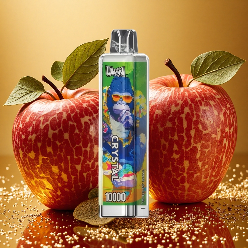 UWIN Crystal 10000 Puffs Vape Dos Manzanas con Luces RGB