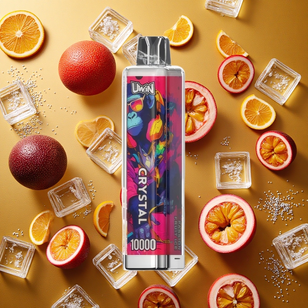 UWIN Crystal 10000 Puffs Vape Fruta de la Pasión Hielo 18ml RGB
