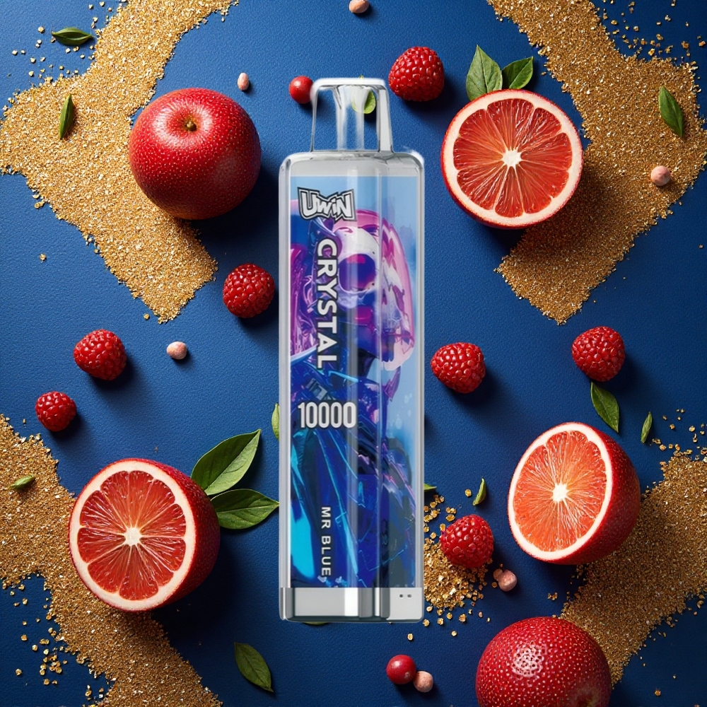 UWIN Crystal 10000 Puffs Vape Sr. Azul RGB 18ml Recargable