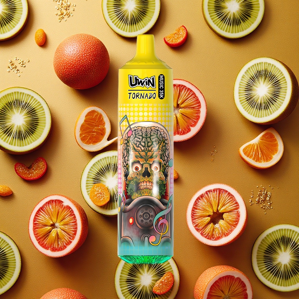 Uwin Tornado 35K Música Desechable Vape Kiwi Maracuyá Guayaba 0% 2% 3% 5% Nicotina