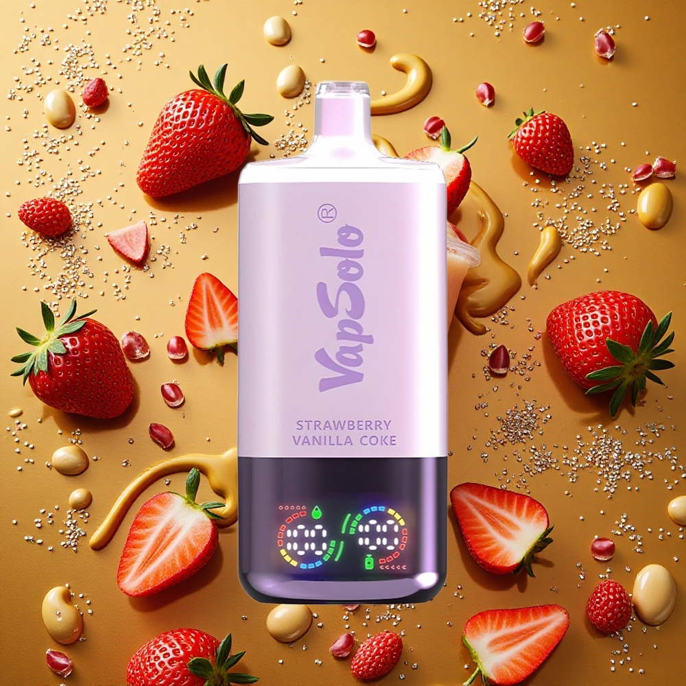VapSolo Triple 30000 Puffs Fresa Vainilla Coca 40ml Tipo-C