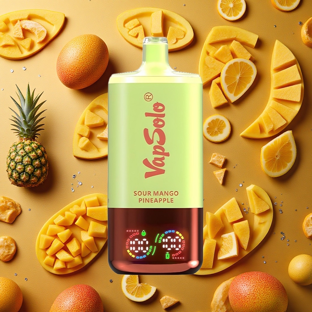 VapSolo Triple 30000 Puffs Mango Piña Ácido 40ml Tipo-C