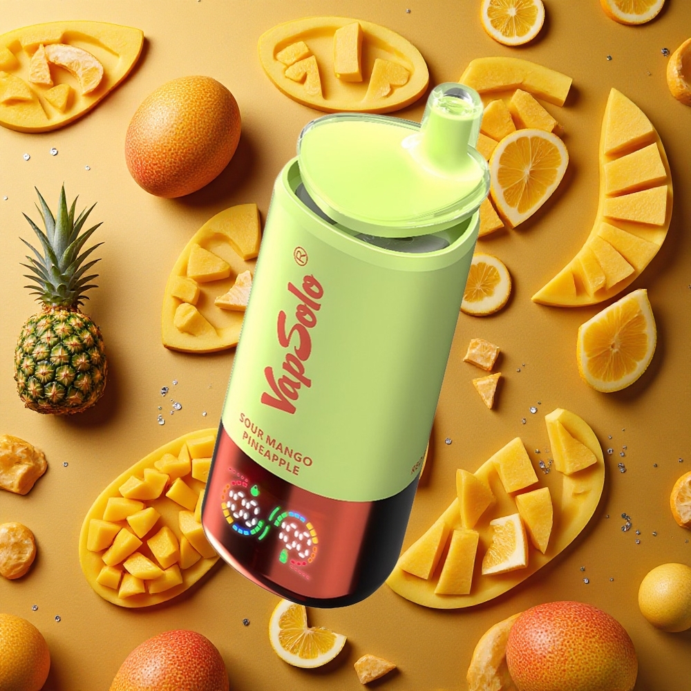 VapSolo Triple 30000 Puffs Mango Piña Ácido 40ml Tipo-C