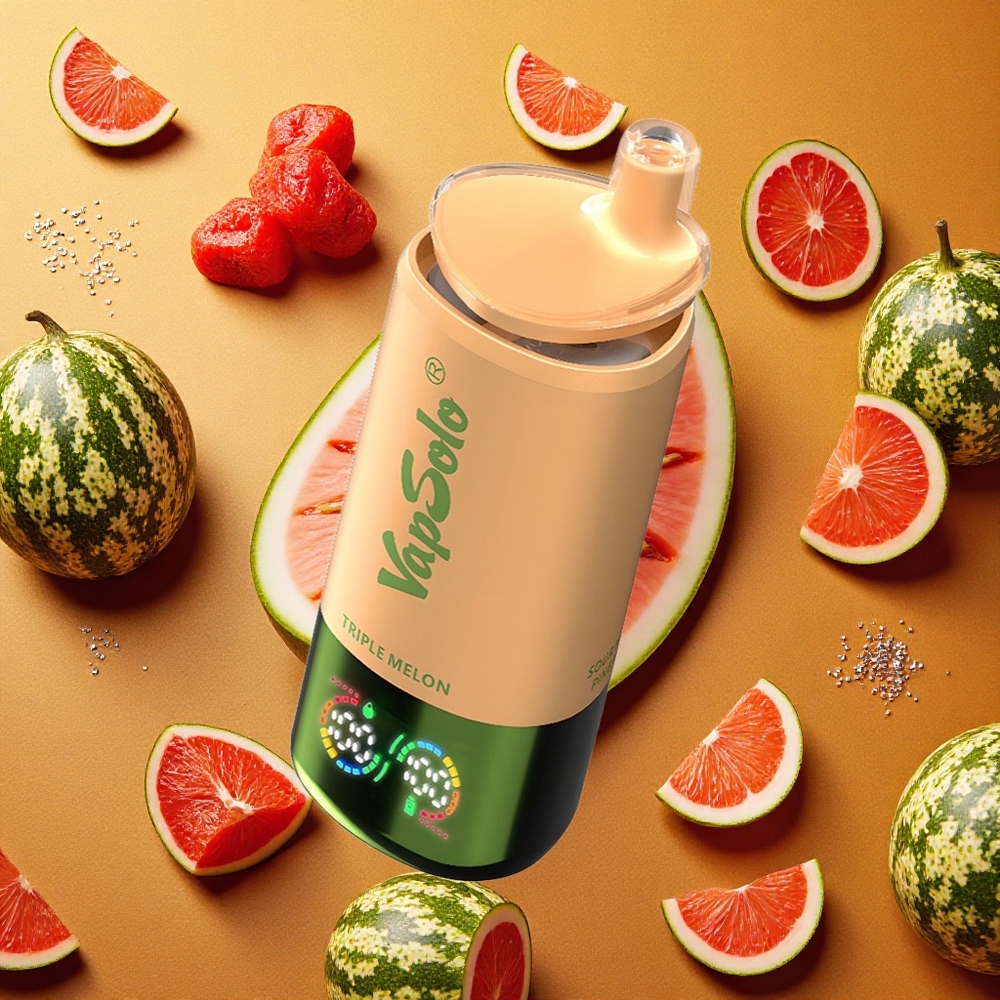 VapSolo Triple 30000 Puffs Triple Melón 40ml Tipo-C
