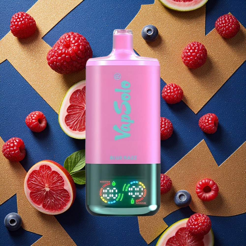 VapSolo Triple 30000 Puffs Vape Desechable Azul Frambuesa 40ml Tipo-C