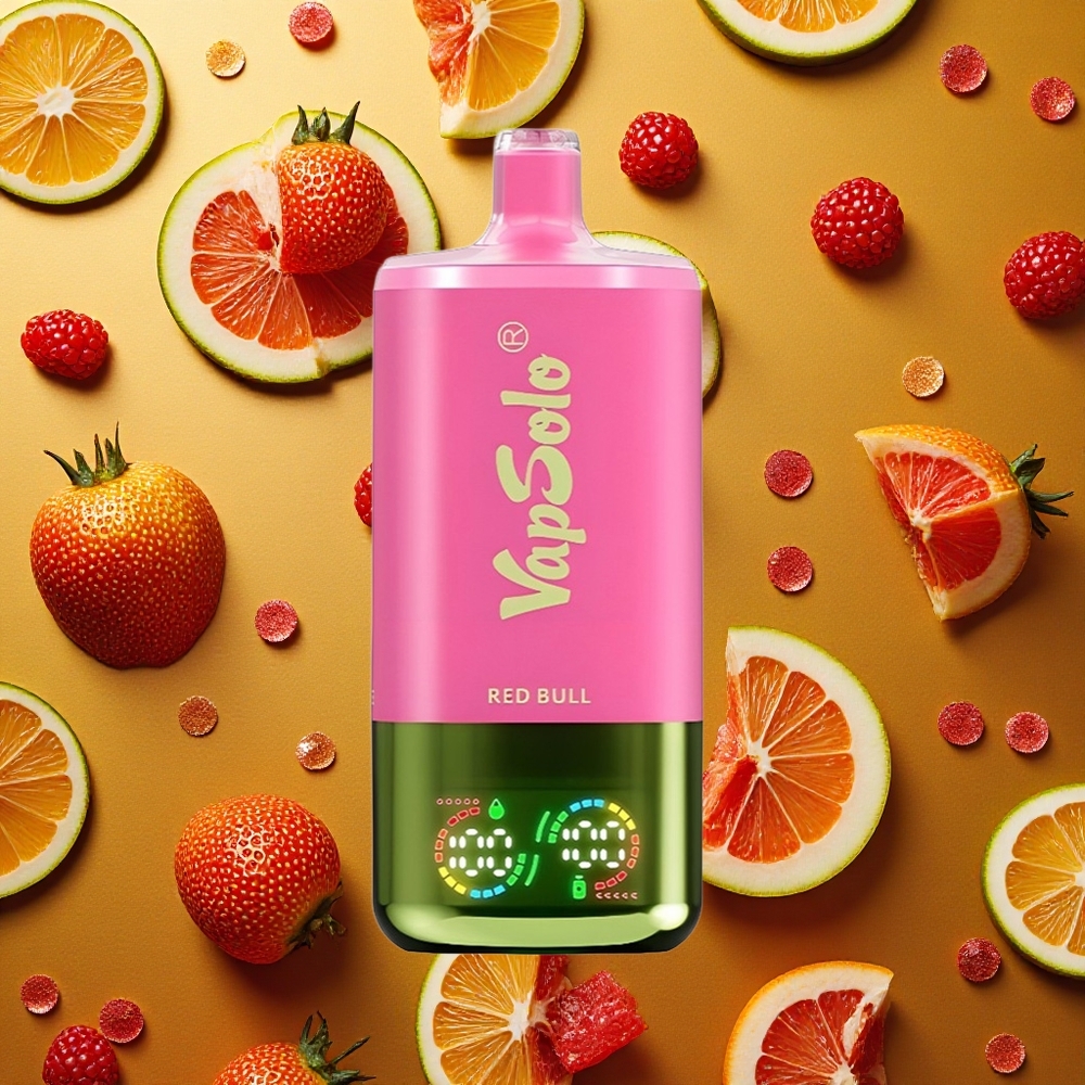 VapSolo Triple 30000 Puffs Vape Toro Rojo 40ml 3 Tanques