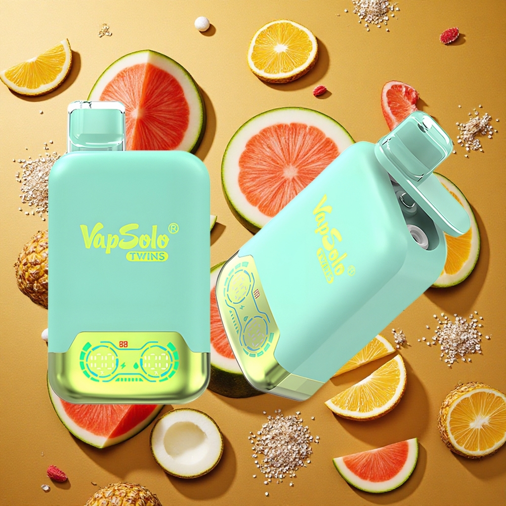 Vapsolo Twins 20000 Puffs Triple Melón & Piña Coco 40ml Tipo-C