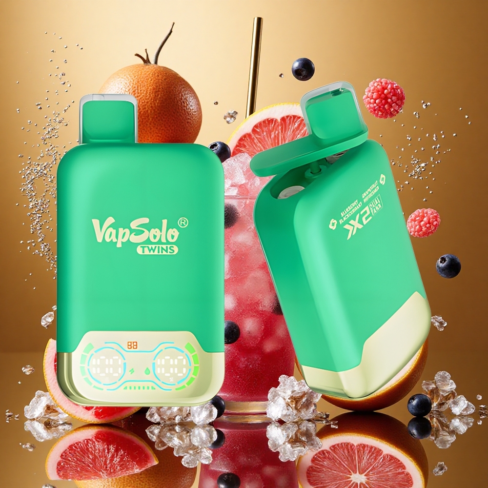 Vapsolo Twins 20000 Puffs Vape Arándano Grosella Negra & Pomelo Refrescante 40ml Tipo-C