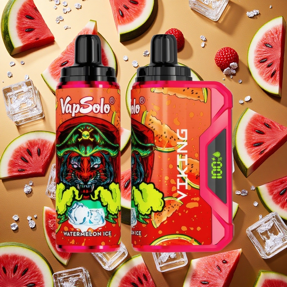 VapSolo VIKING 12000 Puffs Sandía Helada Vape Desechable Tipo-C