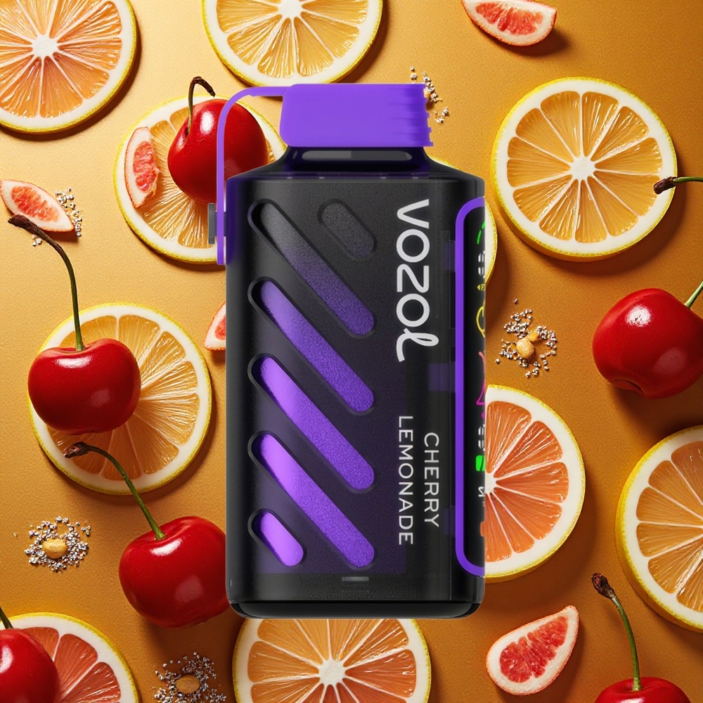 VOZOL Gear Power 20000 Puffs Cereza Limonada Dual Mesh Coil Pantalla Completa