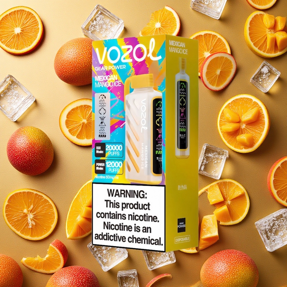VOZOL Gear Power 20000 Puffs Mango Mexicano Hielo Pantalla Completa