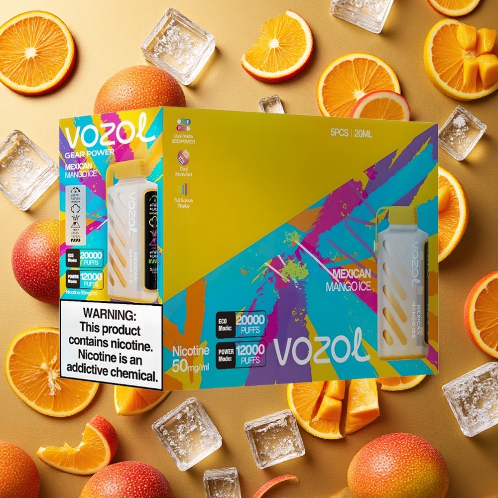 VOZOL Gear Power 20000 Puffs Mango Mexicano Hielo Pantalla Completa