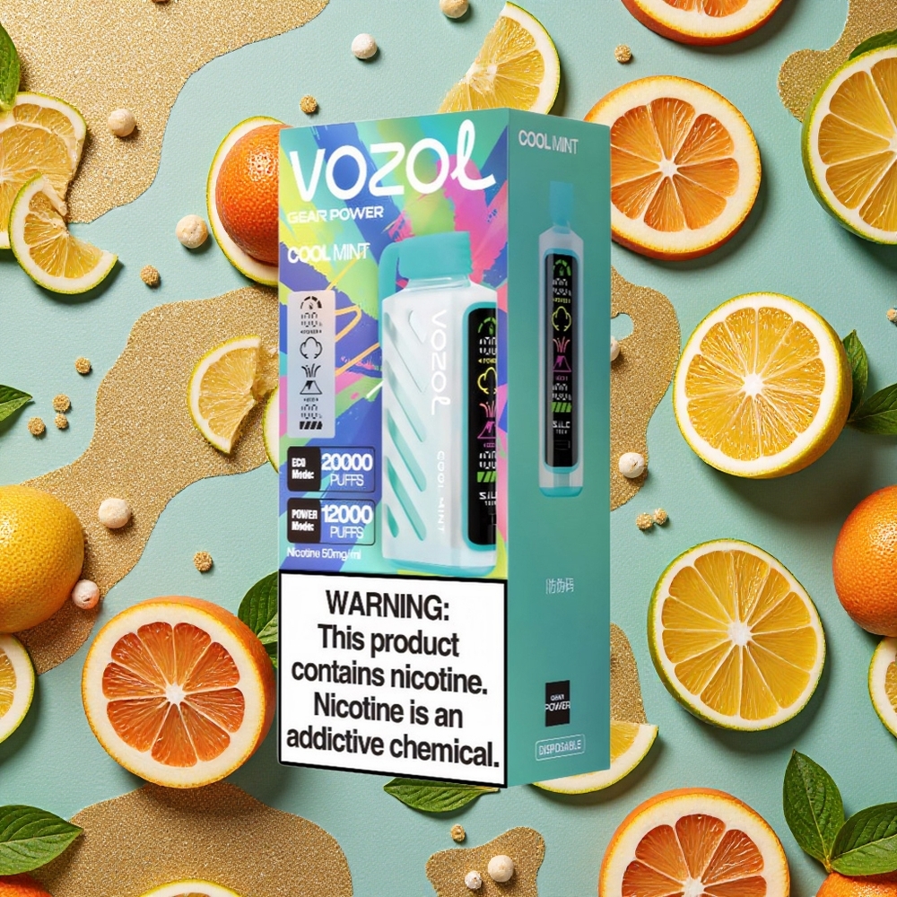 VOZOL Gear Power 20000 Puffs Menta Refrescante Dual Mesh Coil