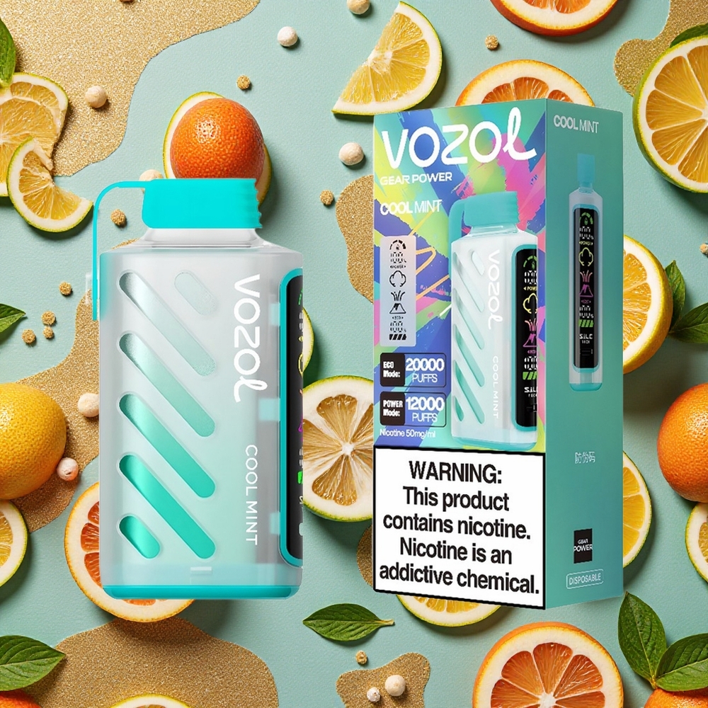 VOZOL Gear Power 20000 Puffs Menta Refrescante Dual Mesh Coil