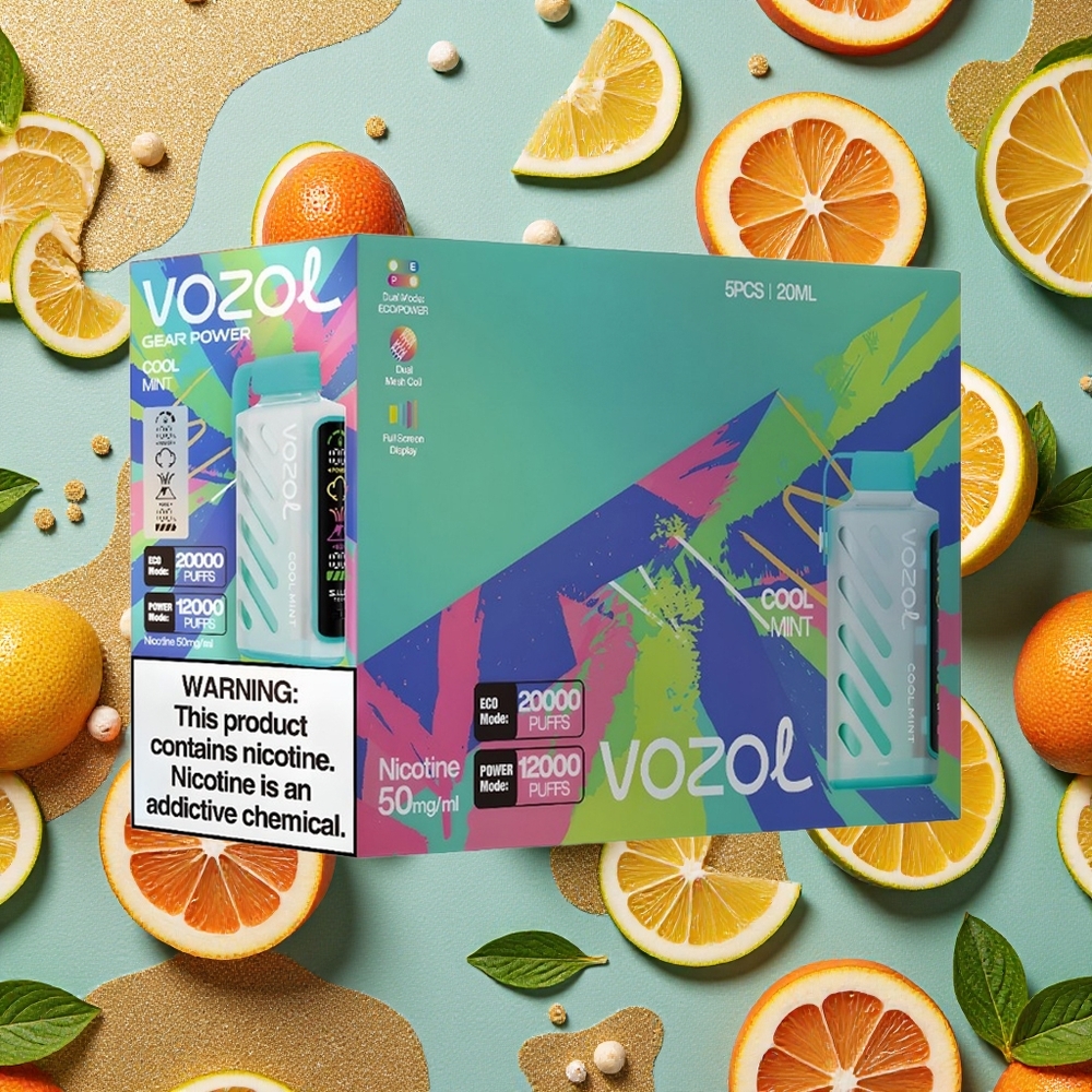 VOZOL Gear Power 20000 Puffs Menta Refrescante Dual Mesh Coil
