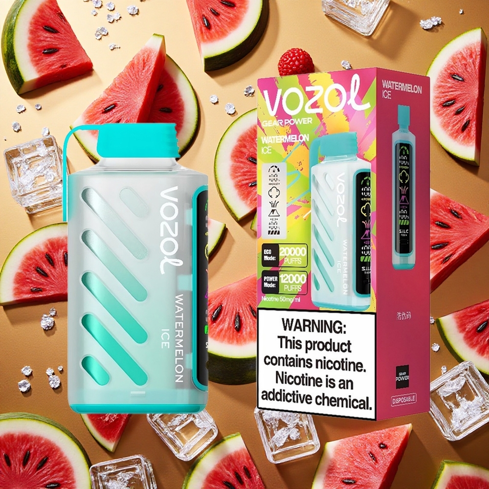 VOZOL Gear Power 20000 Puffs Sandía Helada Dual Mesh Coil 20mL