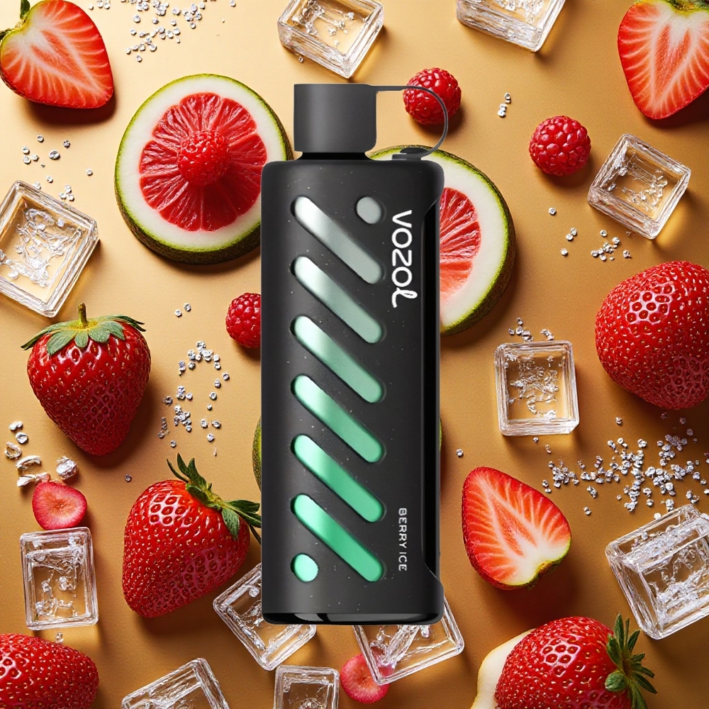 VOZOL Gear Shisha 25000 Puffs Baya Helada 30 Sabores Deliciosos y 1000mAh
