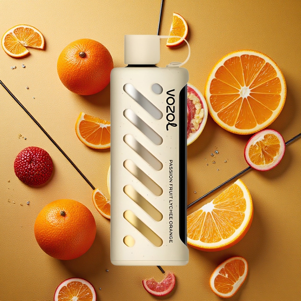 VOZOL Gear Shisha 25000 Puffs Maracuyá Lichi Naranja Dual Mesh Vape Desechable