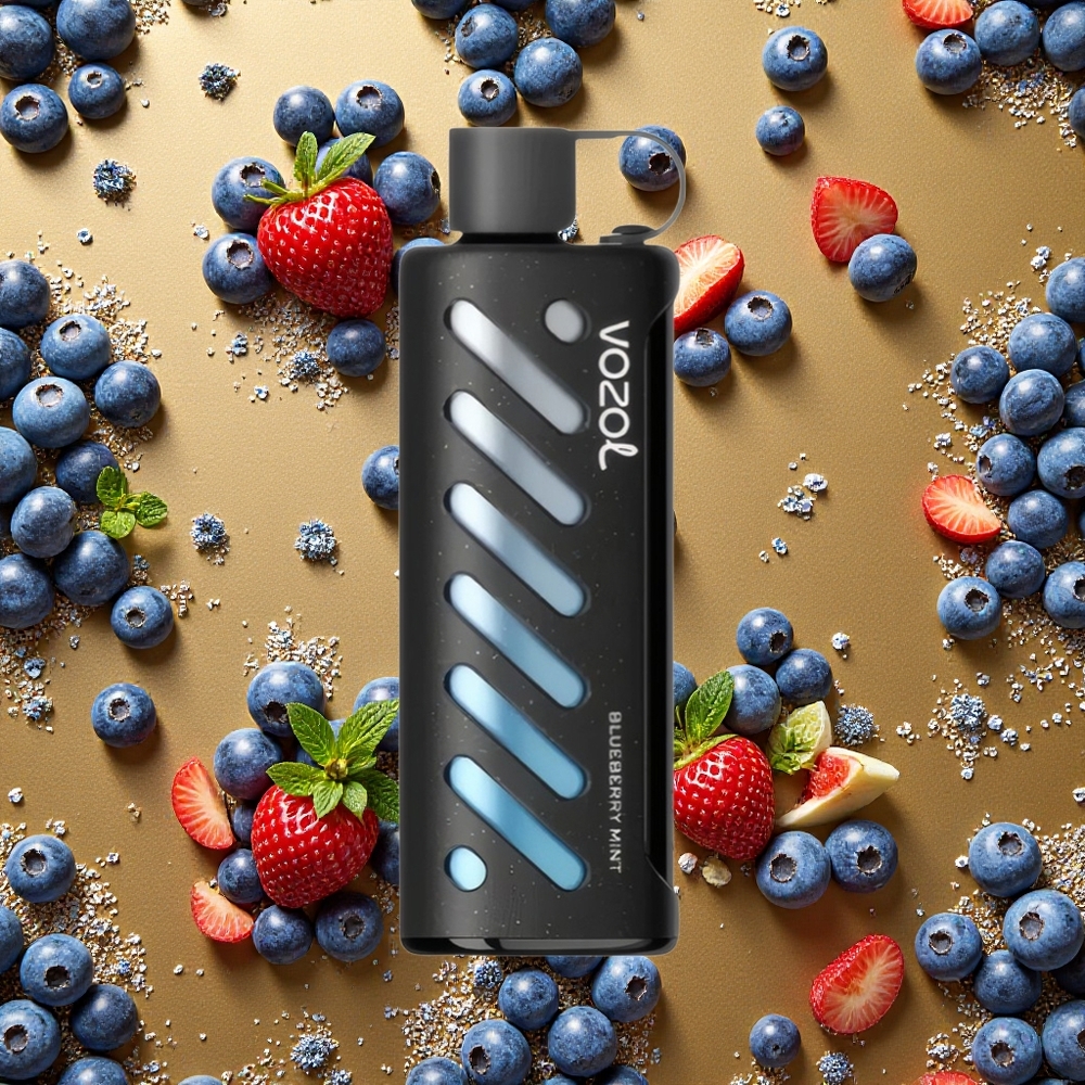VOZOL Gear Shisha 25000 Puffs Menta Arándano Dual Mesh S.i.L.C Tech