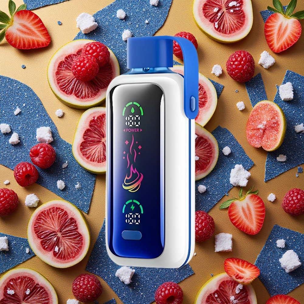 VOZOL Star 20000 Puffs Vape Frambuesa Azul Hielo Pantalla HD 2.2"